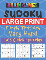 Buy Brain Games Sudoku Large Print Puzzle That Are Very Hard 365 Sudoku Puzzle Sudoku For Adult 365 Daily Sudoku Puzzles For The 2020 Leap Year Book Online At Low Prices In