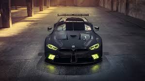 Hd Wallpaper Black Luxury Car Lights Racing Car 2018 Gte Bmw M8 Land Vehicle Wallpaper Flare
