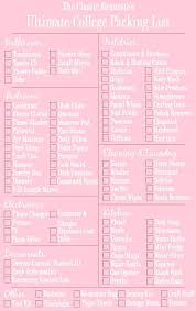The Ultimate College Packing List What To Bring For Freshman Year College Packing College Packing Lists Dorm Checklist