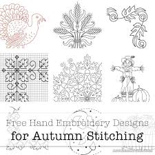 Maybe you would like to learn more about one of these? Free Hand Embroidery Designs For Autumn A Small Collection Needlenthread Com