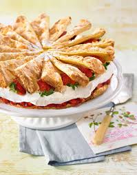 Erdbeer Schneetorte Rezept Rezepte Delikatessen Lebensmittel Essen