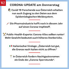 Die zahlen seien mit dem frühjahr nicht vergleichbar, weil mehr getestet werde. Wiener Zeitung Unser Update Am Donnerstag Die Corona Zahlen Im Uberblick Bisher Wurden 16 728 Menschen In Osterreich Jemals Positiv Auf Das Coronavirus Getestet 15 717 Sind Bereits Gesundet Und Wir Zahlen 670