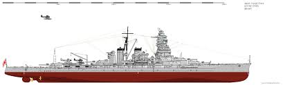 She was the first among battlecruisers and battleships to be equipped with 356 mm main battery guns. Japan Kongo Class Battlecruiser Fast Battleship Shipbucket