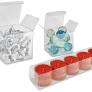 Clear vinyl boxes from www.uline.com