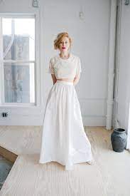 Pin By Jasemen Hatcher On Bride Style Ideas Crop Top Wedding Dress Top Wedding Dresses Wedding Dress Trends