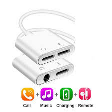 2 In 1 Audio Adapter Charging Earphone Cable For Iphone 11 X 7 8 Plus Aux Jack Headset For Lighting 3 5 Mm To Headphone Splitter Tezonnix