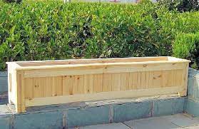 This planter is completely designed to fit there is also a smaller version priced at $49. I M Going To Build Plant Boxes That Are Bigger Than This To Go All The Way Around My Deck Instead Outdoor Planter Boxes Planter Box Plans Patio Garden Design