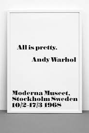 Andy warhol quote print, i never read, warhol poster, typography print, fashion print, scandinavian print, andy warhol wall art, pop art sisuprintstudio 5 out of 5 stars (55) sale price $10.62 $ 10.62 $ 13.28 original price $13.28 (20% off. Andy Warhol Quote Print All Is Pretty Printable File Minimal Typography Poster Large Monochrome Print Iconic Quote Prints Andy Warhol Quotes Andy Warhol