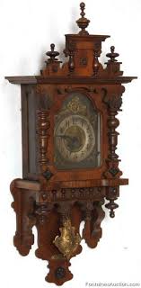 Gustav Becker Spring Driven Wall Clock Lot 154 Estimate 400 600 Wall Clock Clock Vintage Clock