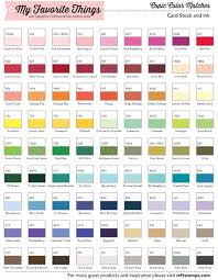 Mft Printable Resources Color Charts Copic Color Matches