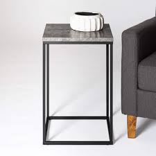 Walker Edison Modern Open Square Side Accent Living Room Small End Table 16 Inch Dark Concrete You Can Fi In 2020 Living Room Accents Small Living Rooms Furniture
