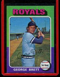 1988 kenner starting lineup talking baseball #nno george brett: 1975 Topps Baseball Cards Set Checklist Prices Values Information