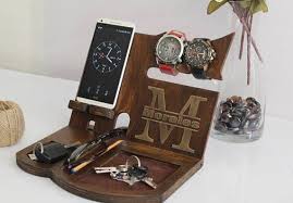 A highly unique gift for men who love their planet, this book not only saves each page to the cloud if you're searching for unique gifts for men, then how about giving them the tools to find out just how. Mens Valet Tray Personalized Gift Gift For Men Wood Docking Station Unique Mens Gifts Gift Ideas For Men Docking Station Iphone Dock Storage Organization Handmade Products Femsa Com