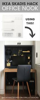Ikea Skadis Hack Learn How To Customise The Ikea Skadis Pegboard To Fit Into A Ikea Skadis Ikea Zuhause Buroecke