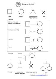 Genogram Symbols Social Work Clinical Social Work Family Genogram