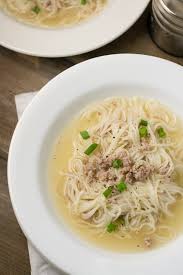 Misua Soup With Ground Pork Salu Salo Recipes Recipe Ground Pork Recipes Pork Soup Recipes Asian Soup Recipes