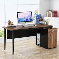 4.0 out of 5 stars. 55 Inch Computer Desk Modern Office Desk With Drawers And Storage Cabinet Overstock 33709820