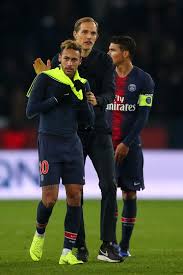 They have won 18 games, lost six and drawn 10. Thomas Tuchel The Head Coach Manager Of Paris Saint Germain Psg Neymar Neymar Jr Paris Saint Germain
