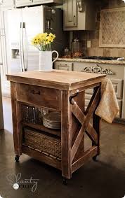 Rustic Wood Kitchen Island With Casters Knockoffdecor Com Rustic Kitchen Rustic Kitchen Island Diy Kitchen Island