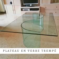 Epingle Par E Miroiterie Sur Plateau De Table En Verre Trempe Securit Sur Mesure Table En Verre Plateau En Verre Plateau De Table