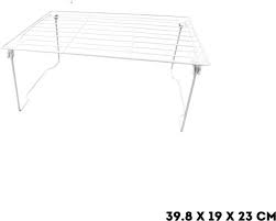 Glazenrek met 4 sleuven 50 x 35 cm. Opbergrek Plank Keukenkast Orginazer Metaal Aanrecht Badkamer Droogrek Opvouwbaar Kopen Vergelijk Rovara