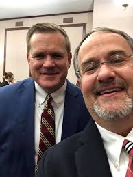 So I ran into this mighty fightn' Titan at a missionary farewell this  morning. Gary is a cool and genial gentleman. Remember the Titans.