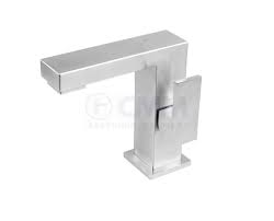 Hergestellt aus hochwertigem inox satiniertem edelstahl. Deusenfeld Design Quadro Waschtisch Armatur Q11 Ohne Ablauf Edelstahl Matt Geburstet