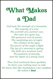 What Makes A Dad Poem A2 Preview Rose Clearfield