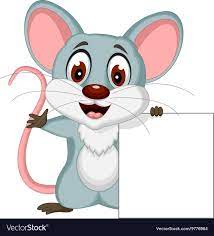 Vector Illustration Of Cute Mouse Cartoon Posing With Blank Sign Download A Free Preview Or High Quality Adobe Illustrato Cute Easter Bunny Cute Mouse Cartoon