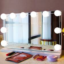 Walfront 10pcs Led Makeup Comestic Mirror Light Kit With Dimmable Light Bulb Cosmetic Mirror Light Makeup Mirror Light Bulb Walmart Com Walmart Com