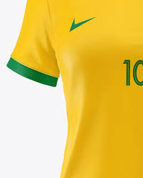 Download Women S Football Kit Mockup Front View In Apparel Mockups On Yellow Images Object Mockups