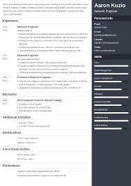network engineer resumeexamples and
