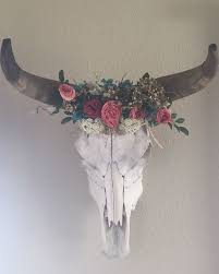 The resolution of image is 1442x1491 and classified to bull skull, wild flowers, black skull. Cow Skull With Horns Cow Skull Decor Skull Decor Horns Decor