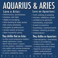 Aquarius Aries Relationship Listed Above Are The Positive Aspects Of A Relationship Friendsh Aquarius And Libra Aquarius And Scorpio Gemini And Aquarius