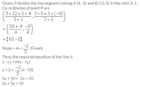 Selina Concise Mathematics Class 10 Icse Solutions Equation Of A Line A Plus Topper Mathematics Solutions Distance Formula