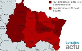 Incidence en france, zone rouge, pays, monde. Covid 19 Cinq Departements Sur Dix Dans Le Grand Est Au Dessus Du Seuil D Alerte Renforcee Lorraine Actu