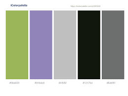Saturated colors give the interior color schemes energy and depth to. Olive Green Lavender Purple Silver Hunter Green Sirocco Color Scheme Icolorpalette