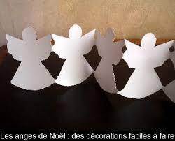 Les ailes correspondent au deux triangles bizarres tandis que le triangle isocèle correspond au corps de l'ange. Les Anges De Noel Des Decorations Faciles A Faire