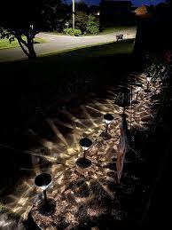 Black finish for universal appeal adding charm and safety to your home and pathways or gardens. Hampton Bay Solar Bronze Outdoor Integrated Led 3000k Metal And Glass Landscape Pathway Light Set 6 Pack Amazon Com