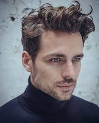 Carefree curly hairstyle for men. Popular Hairstyles Medium Length 2018 Hairstyles Men Herren Hair Bobble Mens Hairstyles Medium Medium Length Hair Styles Mens Hairstyles Short