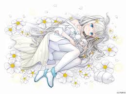 Faerie wing s, gray and teal butterfly wings illustration transparent background png clipart. Hd Wallpaper Fairy Wings Namaru Mmanga Yellow Girl Anime Flower White Wallpaper Flare