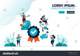 Warranty Badge And Customer Satisfaction Guarantee Quality Verification And Confirmation Simple Tick Symbol Vecto Business Illustration Banner Template Badge