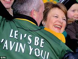The protest outside Carrow Road continued after the match today, where one  of the seven Norwich City fans reportedly shouted “Get out of our club”.