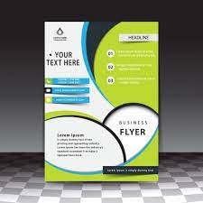 Modern Stylish Business Flyer Template Free Vector Vector Brosur Lipat Tiga Brosur Belajar