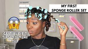 Worried about damaging your hair with a traditional curling iron? Sponge Roller Set Natural Hair Youtube