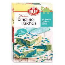 Was kann dabei raus kommen und wie schmeckt es?? Ruf Dinolino Kuchen Dreifarbig Mit Glasur Und Bunten Dinostreuseln 2er Pack 2 X 850 G Amazon De Lebensmittel Getranke