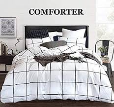 Black And White Plaid Comforter Set Queen Pin On Apartment Inspo