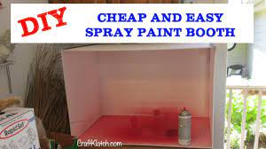 How To Make A Spray Paint Booth Diy Cheap Craft Klatch Spray Paint Booth Booth Diy Paint Booth