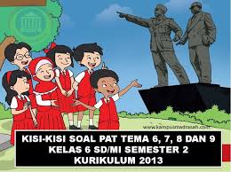 Untuk rpp 1 lembar ini bisa ibu/bapak guru semua bisa anda download secara gratis dan lengkap. Kisi Kisi Soal Pat Tematik Kelas 6 Sd Mi Semester 2 Kurikulum 2013 Tahun 2020