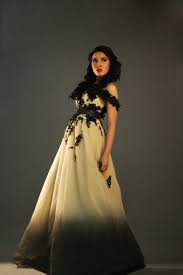 Black And Yellow Ombre Gown 3 Yellow Wedding Dress Dresses Ombre Gown